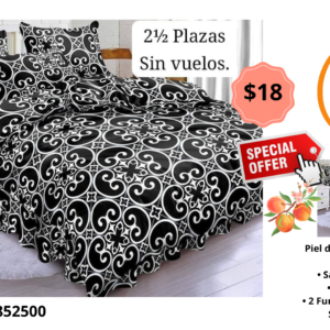 Sábanas de piel de durazno de dos plazas y media 140g